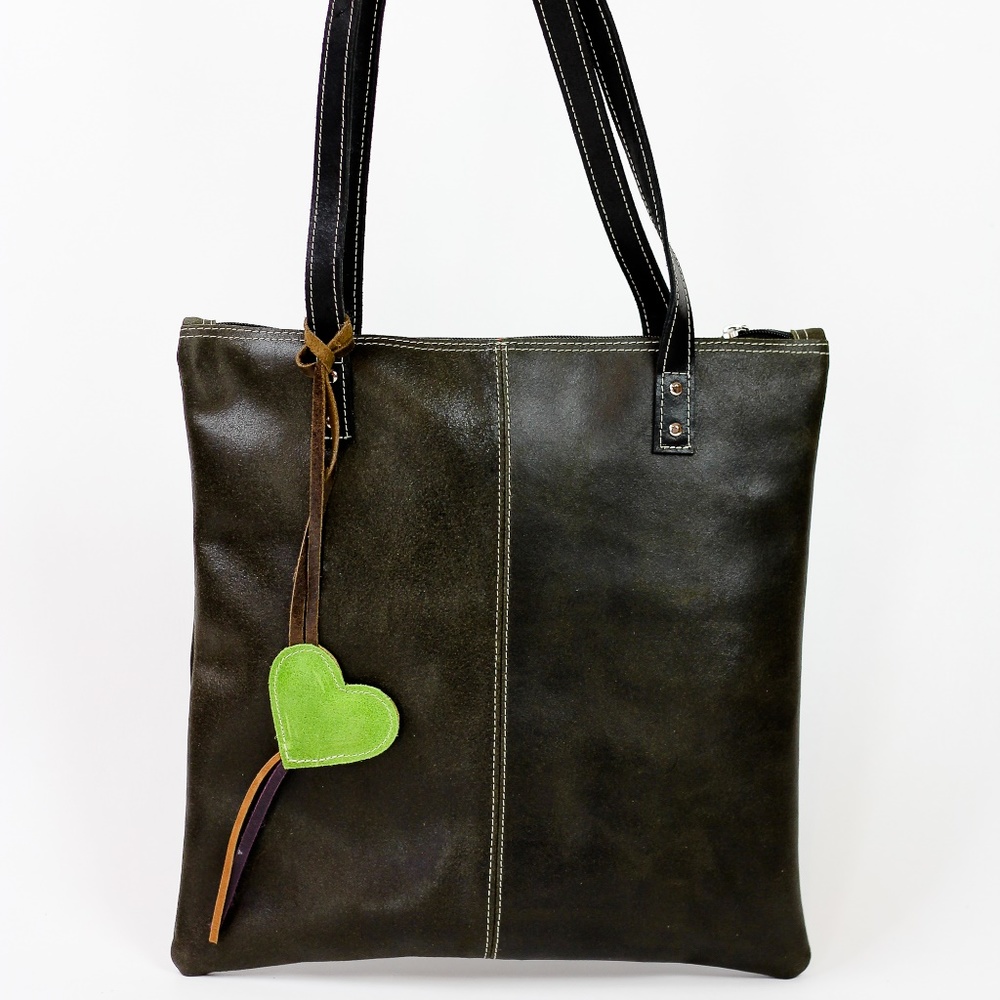 Women's genuine leather handbag